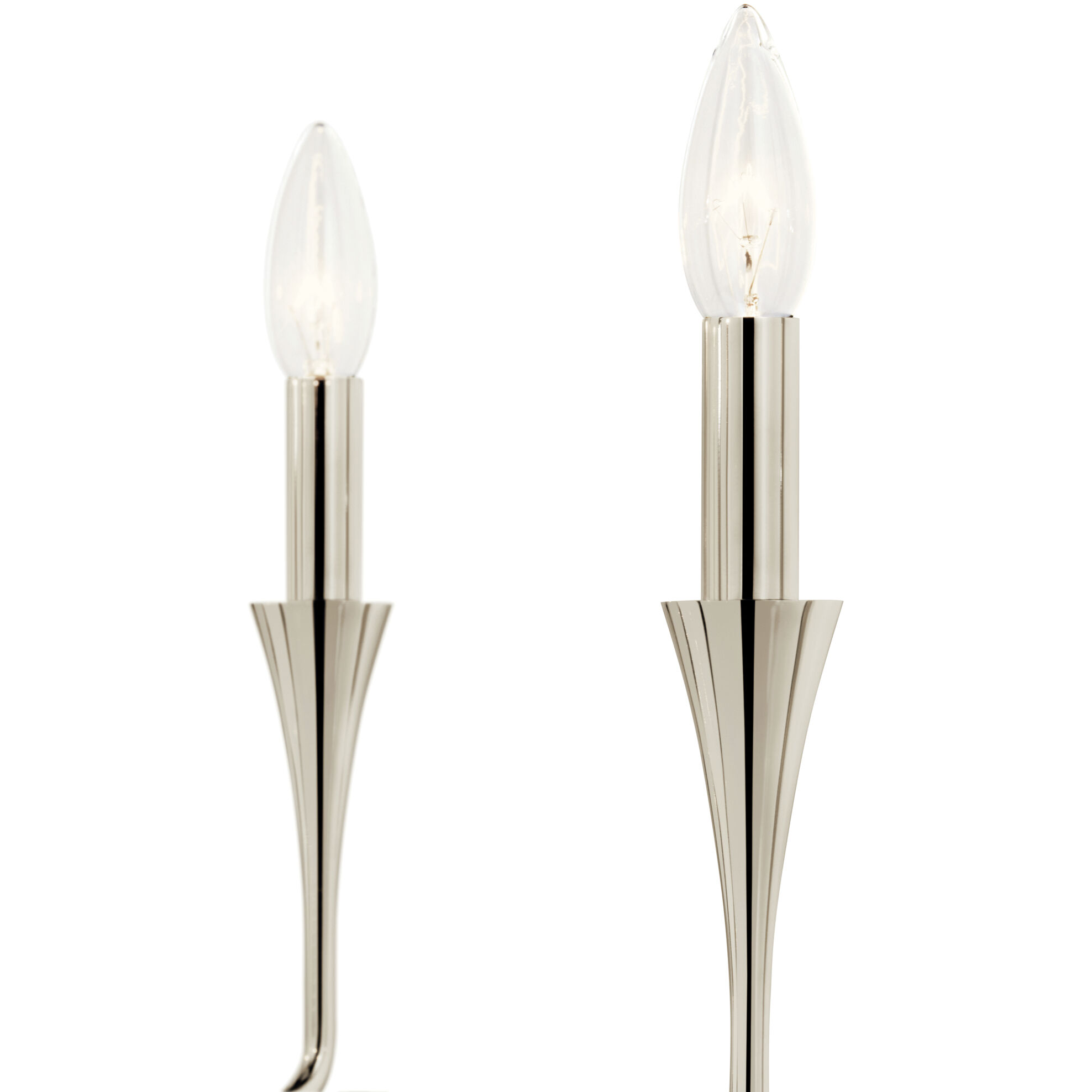 Alvaro 5 Light Polished Nickel Chandelier Ceiling Light, 1 Tier Small